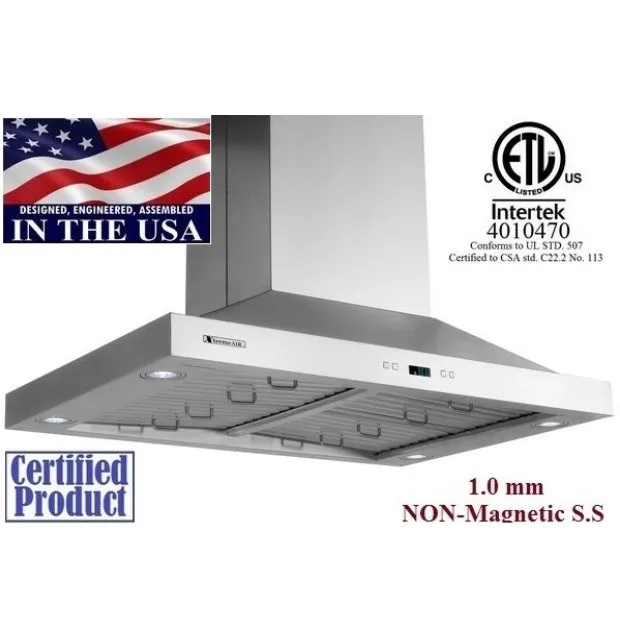 XTREMEAIR ISLAND MOUNT RANGE HOOD PX05-I36