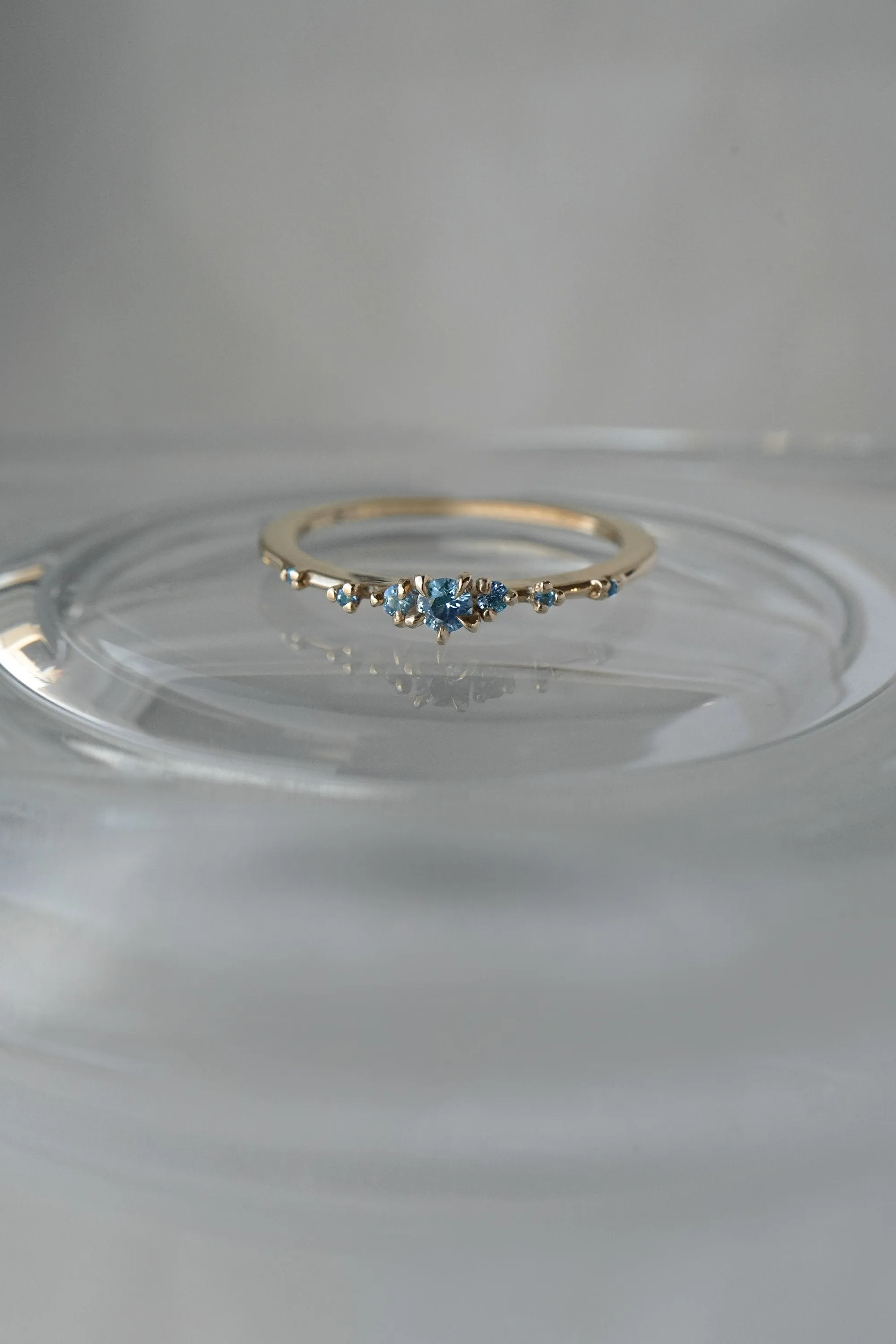 Yellow Sapphire Water Lily Ring